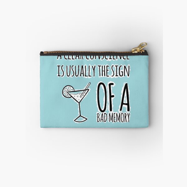 Item preview, Clear conscience drinking too much, witty comment, typography  designed and sold by RTrivella.