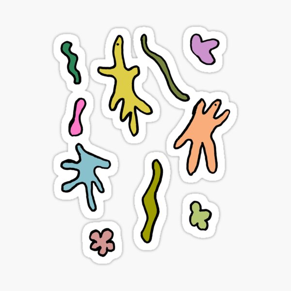 Item preview, shapes squiggles and lizards designed and sold by SodaCityMindy.