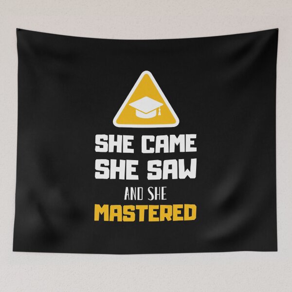 Item preview, She Came She Saw She Mastered, Grad School, Senior 2021 designed and sold by daguilon.