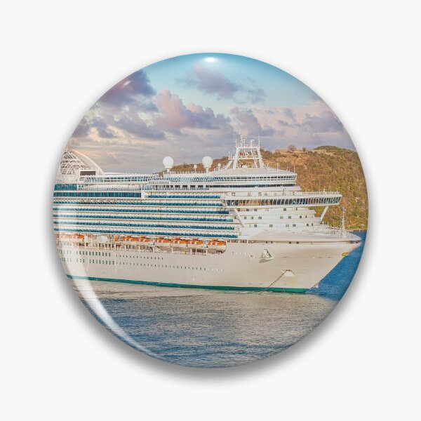 Item preview, Massive Luxury Cruise Ship in St. Thomas Bay at Dusk designed and sold by dbvirago.