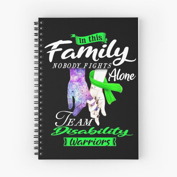 Item preview, In This Family Nobody Fights Alone Team Disability Warrior designed and sold by deputylove.