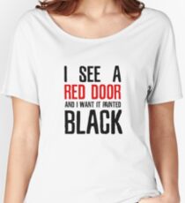 Paint It Black The Rolling Stones Lyrics Women's Relaxed Fit T-Shirt