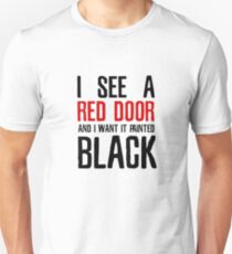 Camiseta ajustada Letra de cancion Paint It Black The Rolling Stones