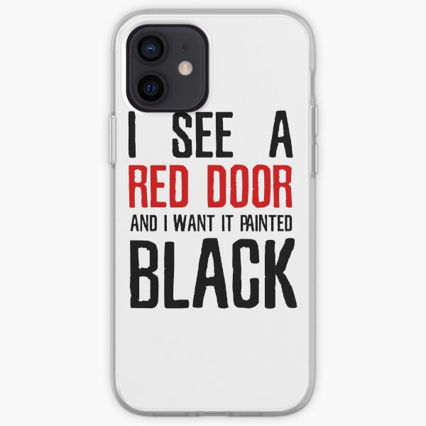 Paint It Black The Rolling Stones Lyrics iPhone Soft Case