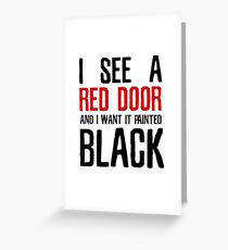 Tarjeta de felicitación Letra de cancion Paint It Black The Rolling Stones