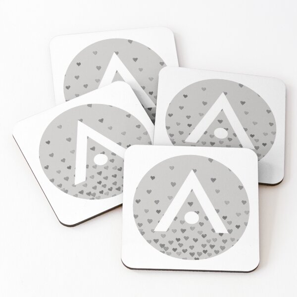 Item preview, Gray Hearts Aveda Logo designed and sold by Dalaura.