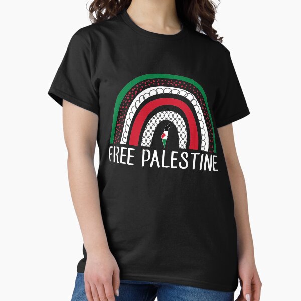 Item preview, Free Palestine Save Gaza Palestinian Flag Rainbow designed and sold by TheCrownArtisan.