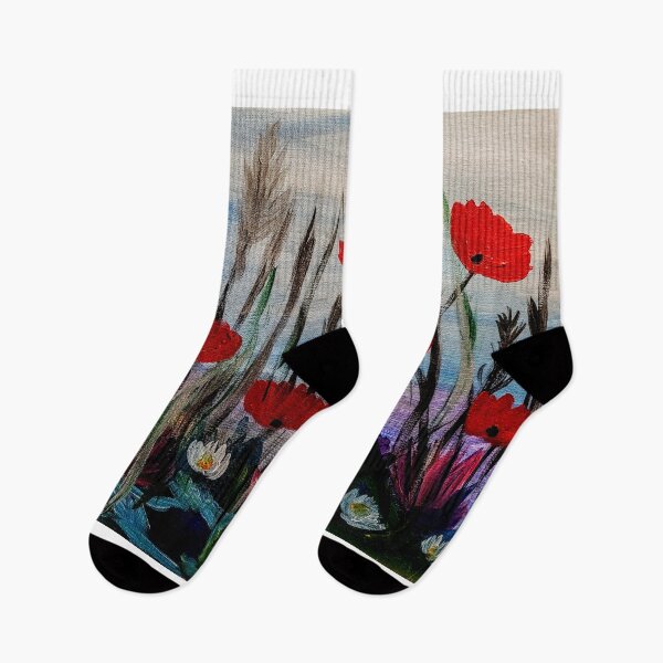 Item preview, Poppies and wildflowers  designed and sold by kkartwork.