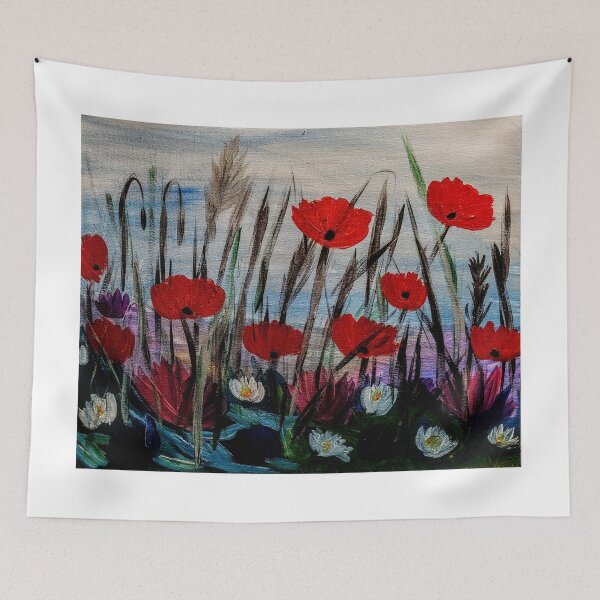 Item preview, Poppies and wildflowers  designed and sold by kkartwork.