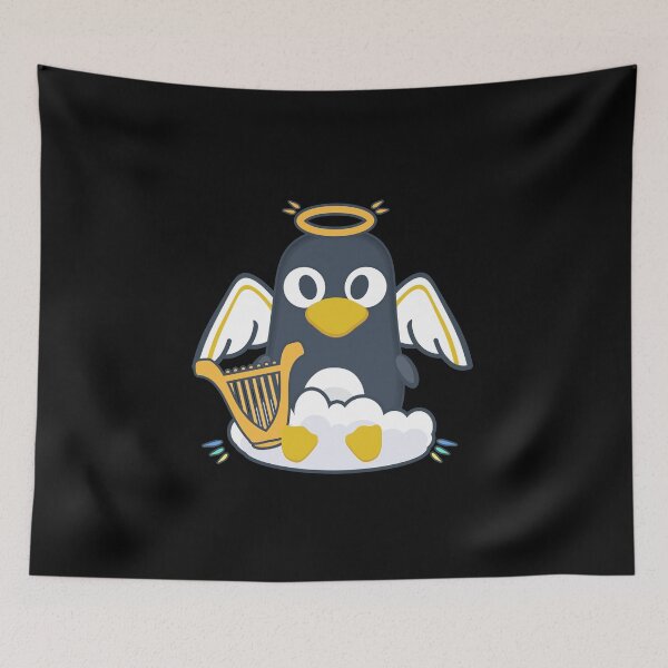 Item preview, Linux tux penguin like angel designed and sold by Olena Du.