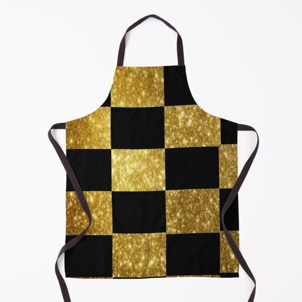 Item preview, black and sparkly gold checks designed and sold by nigejohn.