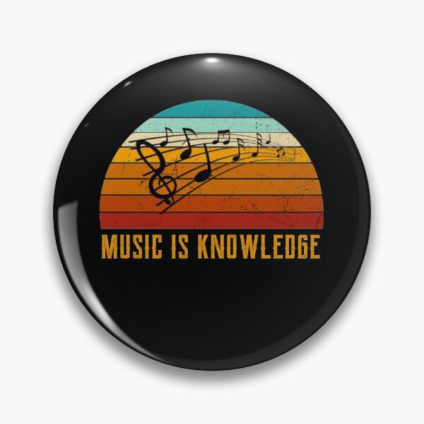 Item preview, Retro music is knowledge keytone design designed and sold by DesignsVault.