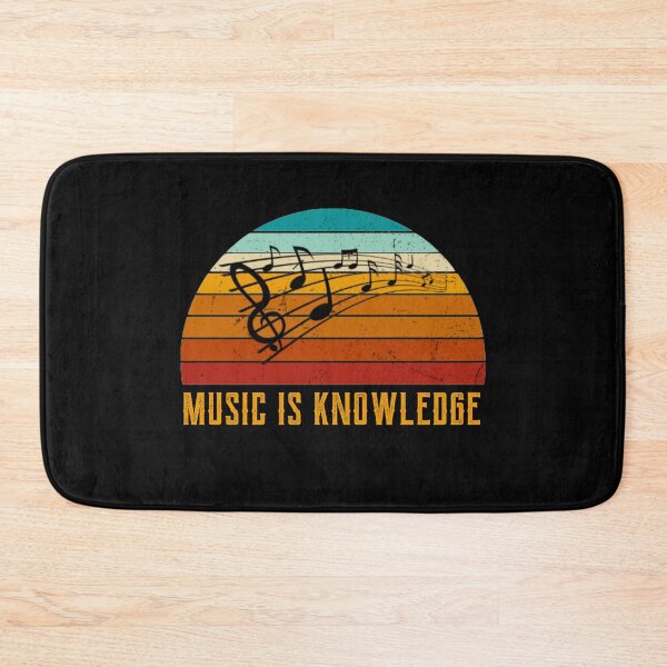 Item preview, Retro music is knowledge keytone design designed and sold by DesignsVault.
