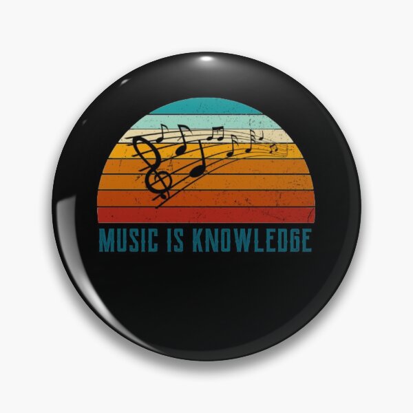 Item preview, Retro music is knowledge keytone design designed and sold by DesignsVault.