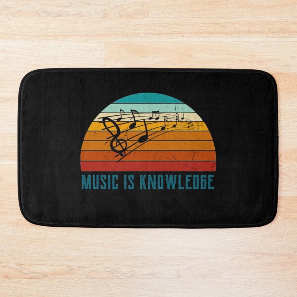 Item preview, Retro music is knowledge keytone design designed and sold by DesignsVault.