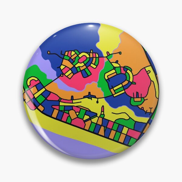 Item preview, Seaside, FL Mapa colorido designed and sold by John Mashburn.