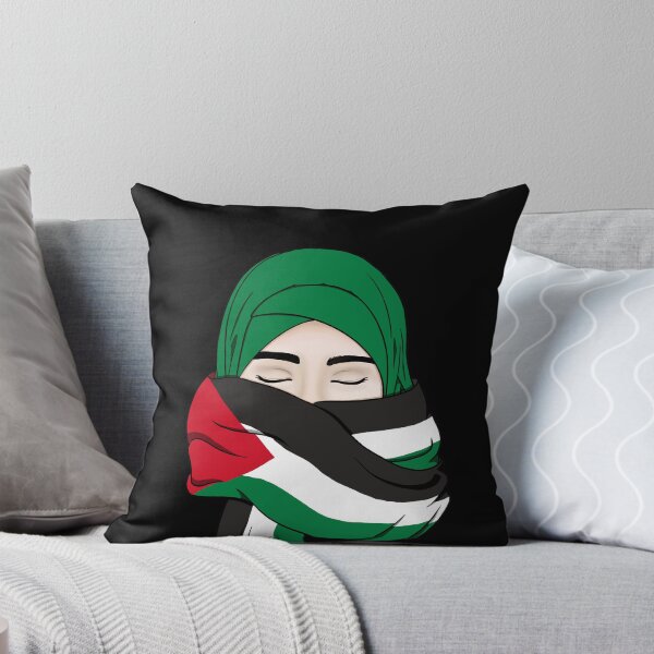 Item preview, Free Palestine Gaza Palestinian Flag Scarf Hijab designed and sold by TheCrownArtisan.