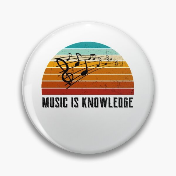 Item preview, Retro music is knowledge keytone design designed and sold by DesignsVault.