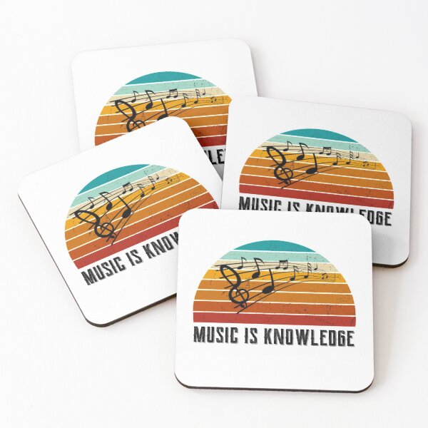 Item preview, Retro music is knowledge keytone design designed and sold by DesignsVault.