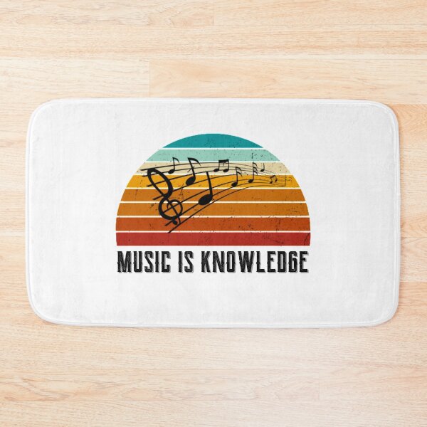 Item preview, Retro music is knowledge keytone design designed and sold by DesignsVault.