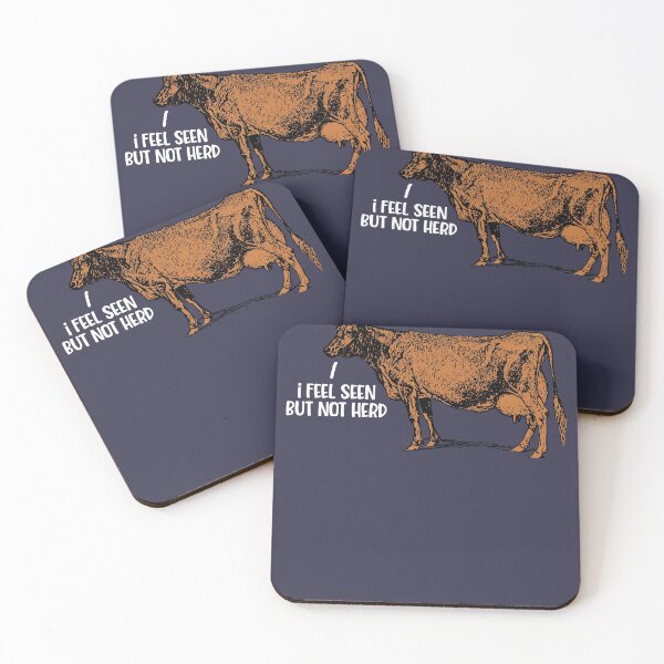 Item preview, I Feel Seen But Not Herd, Funny Cow designed and sold by FuntasticDez.