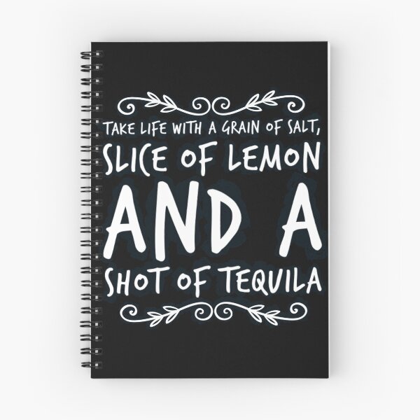 Item preview, Life with a grain of salt, lemon and tequila, witty comment, typography  designed and sold by RTrivella.