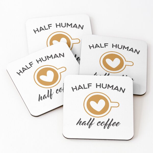 Item preview, Half Human Half Coffee designed and sold by KElife.