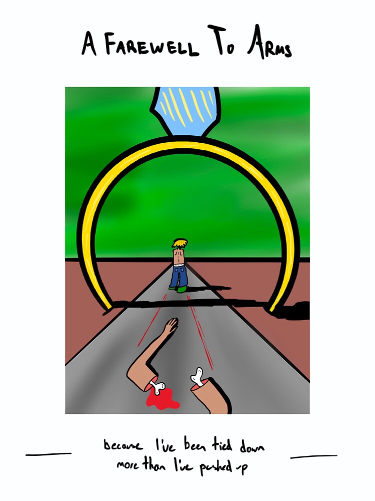 "A Farewell To Arms" Sticker for Sale by bmprendergast Redbubble