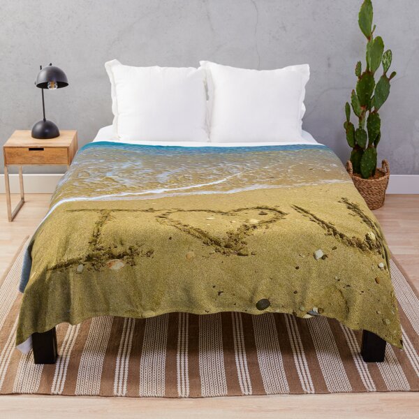 Item preview, I Love U Beach Sand  designed and sold by BeCarpeDiem.