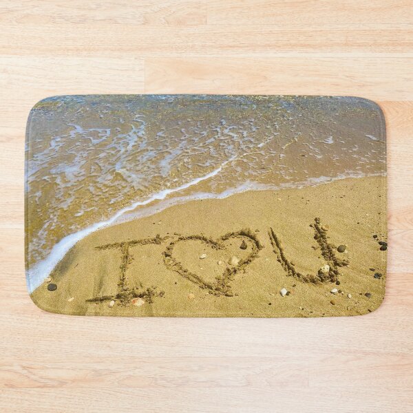 Item preview, I Love U Beach Sand  designed and sold by BeCarpeDiem.