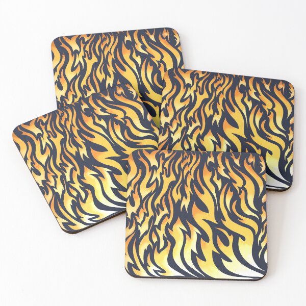 Item preview, Dancing Flames Print (Blue) designed and sold by M.R. Spann.
