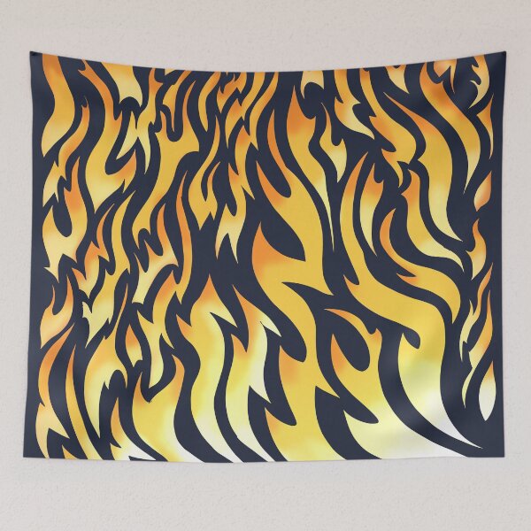 Item preview, Dancing Flames Print (Blue) designed and sold by M.R. Spann.