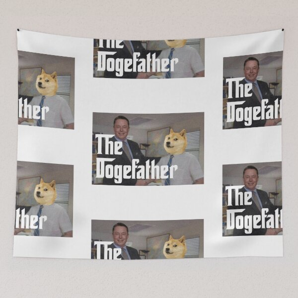 Item preview, Dogefather hand shake designed and sold by Gawop.