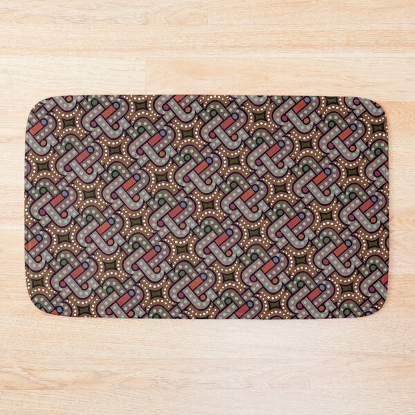 Item preview, Beaded Geometric Eye Candy in Browns designed and sold by jeff-jones.