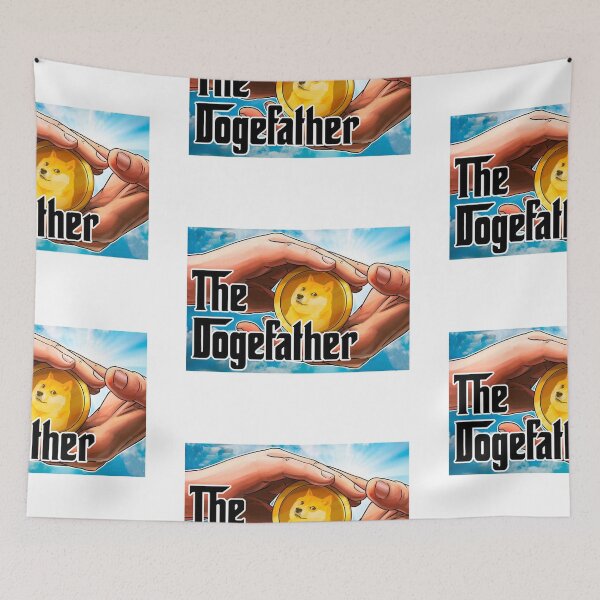 Item preview, Dogefather sky handshake designed and sold by Gawop.