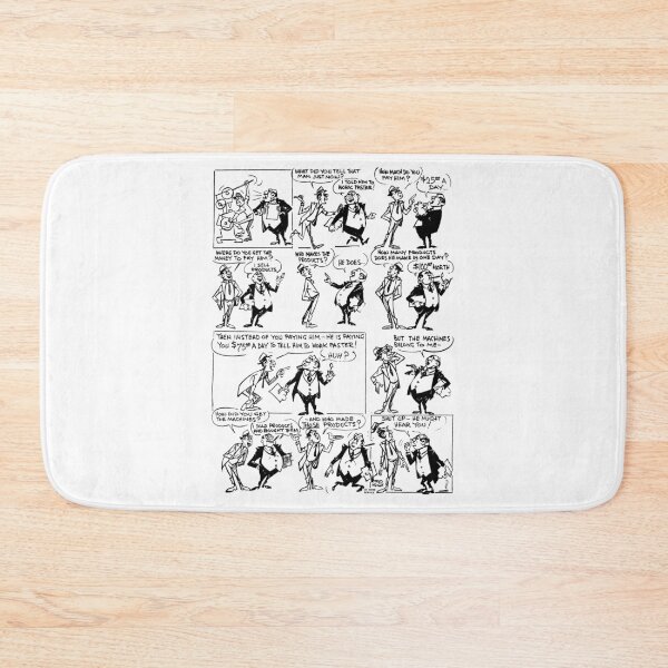 Item preview, Letting the Cat Out of the Bag - Labor Union, Socialist, Leftist, Political Cartoon designed and sold by SpaceDogLaika.