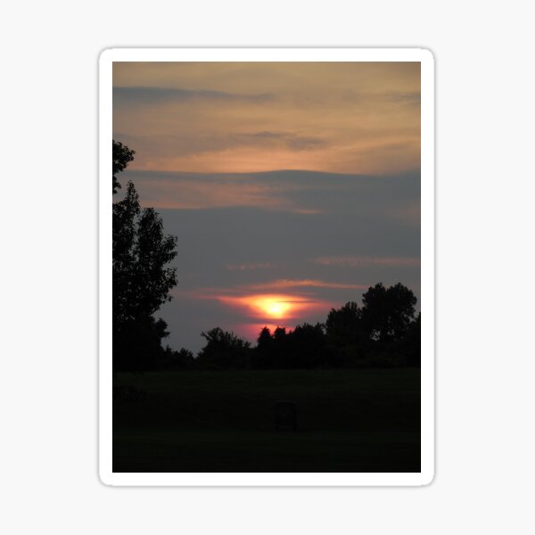 Koch Park Sunset Sticker