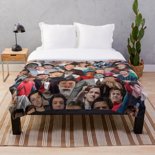 Tom Holland Photo Collage Throw Blanket