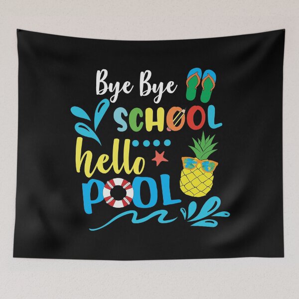 Item preview, bye bye school hello pool  designed and sold by bitstudio.