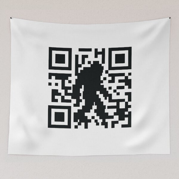 Item preview, Bigfoot Sasquatch QR Code designed and sold by Maria Garcia.