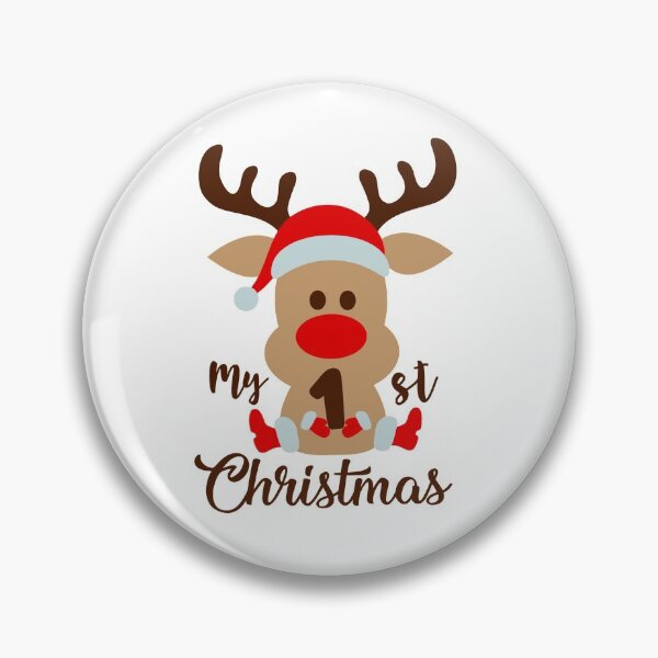 Item preview, My 1st Christmas Baby Deer designed and sold by OrnamentallyYou.
