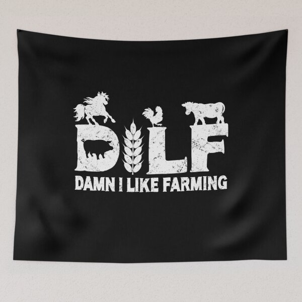 Item preview, DILF - Damn I Like Farming, Farmer Gift designed and sold by FuntasticDez.
