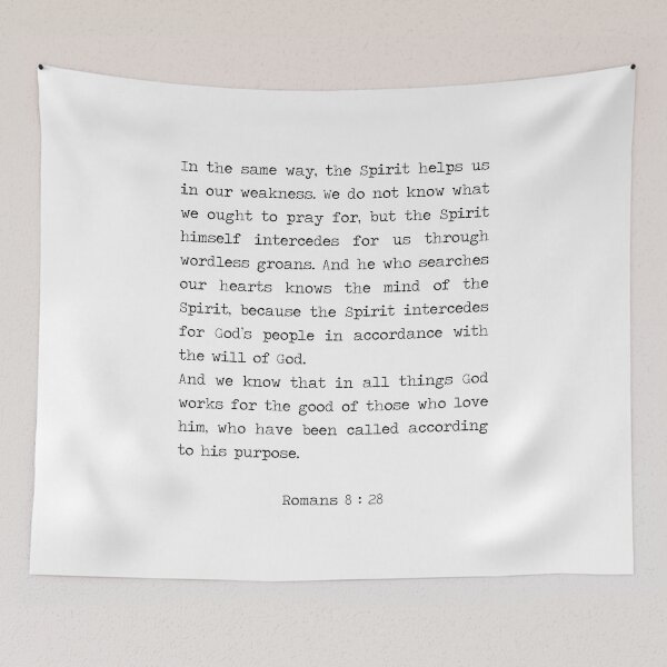 Item preview, Romans 8:26-28  Best Bible Verse designed and sold by corbrand.