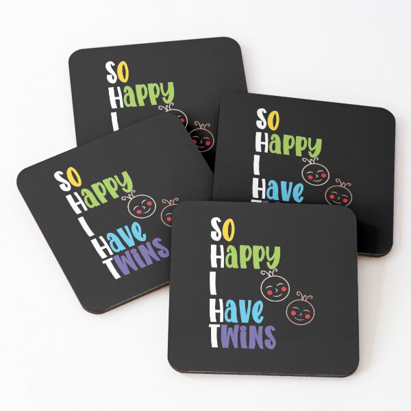 Item preview, So Happy I Have Twins, Funny Twins Pregnancy Announcement designed and sold by orangeblue21.