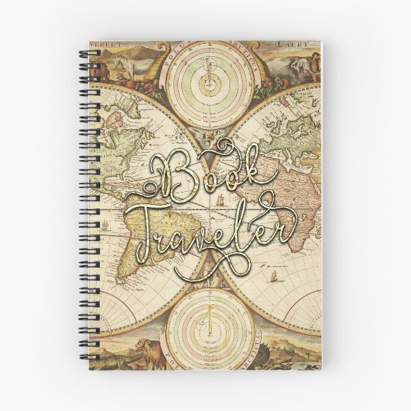 Item preview, Book Traveler Vintage Map designed and sold by eviebookish.