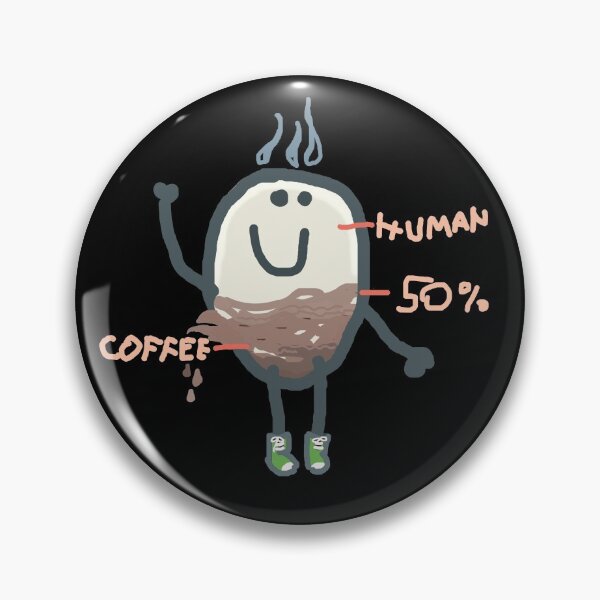 Artikelvorschau, Halb Mensch, halb Kaffee für Schwarz entworfen und verkauft von ViewerEqualsPhoton.