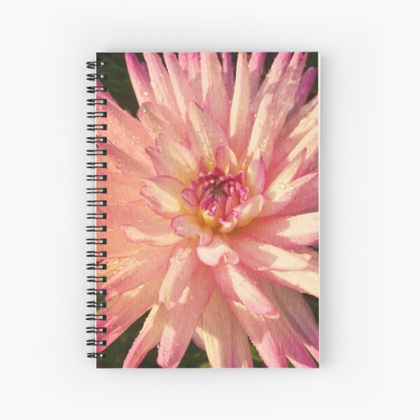 Gift for Gardener - Dazzling Pink Dahlia Spiral Notebook