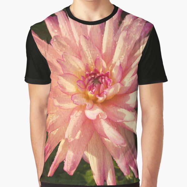 Gift for Gardener - Dazzling Pink Dahlia  Graphic T-Shirt