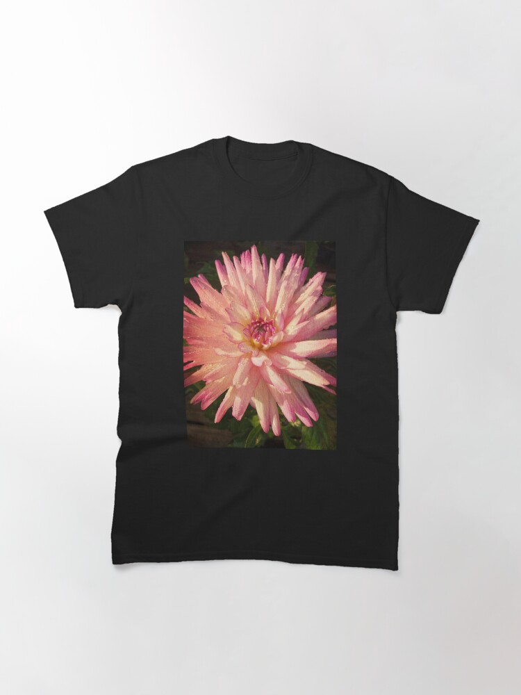 Alternate view of Gift for Gardener - Dazzling Pink Dahlia Classic T-Shirt