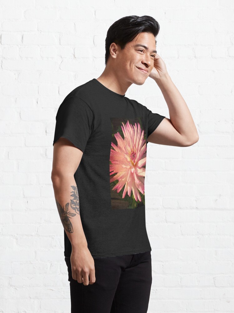 Alternate view of Gift for Gardener - Dazzling Pink Dahlia Classic T-Shirt
